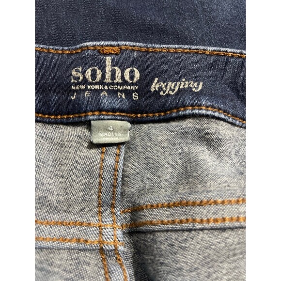 New York & Company Soho Jeans Legging Size 4 - Picture 3 of 4